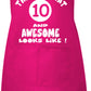 10th Birthday Gift Baking Cooking Crafting Apron