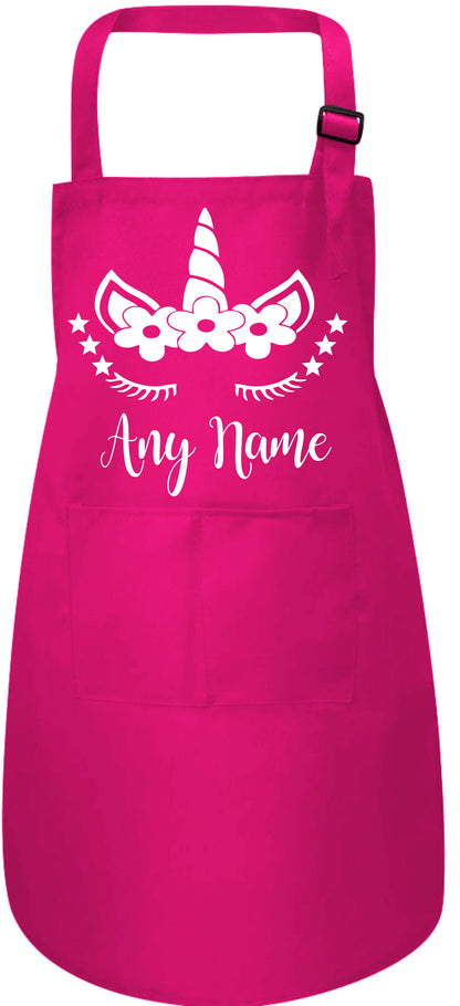 Personalised Kids Apron Unicorn Any Name