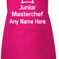 Personalised Kids Apron Junior Masterchef