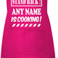 Personalised Kids Apron Stand Back Your Name