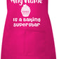 Personalised Kids Apron Baking Superstar Any Name