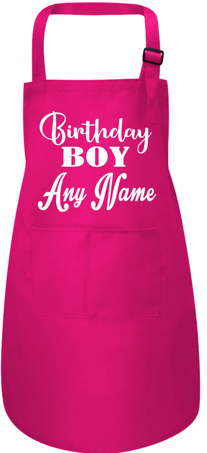 Birthday Boy Personalised Kids Apron Any Name Here