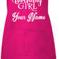 Birthday Girl Custom Kids Apron Any Name Here