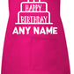 Happy Birthday Customised Kids Apron Any Name