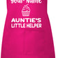 Personalised Kids Apron Auntie's Little Helper