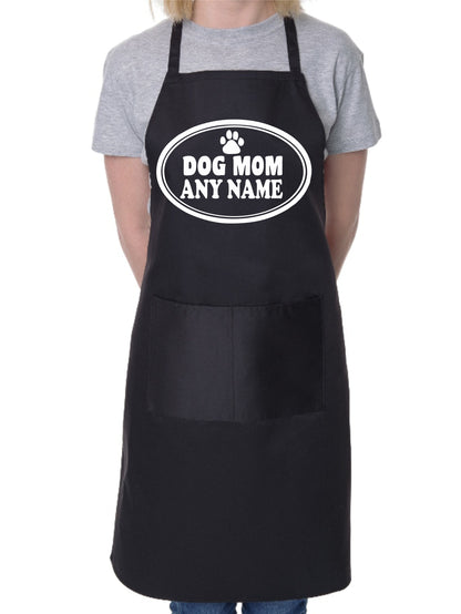 Dog Mom Your Name Personalised Gift BBQ Apron Dog Lovers Gift