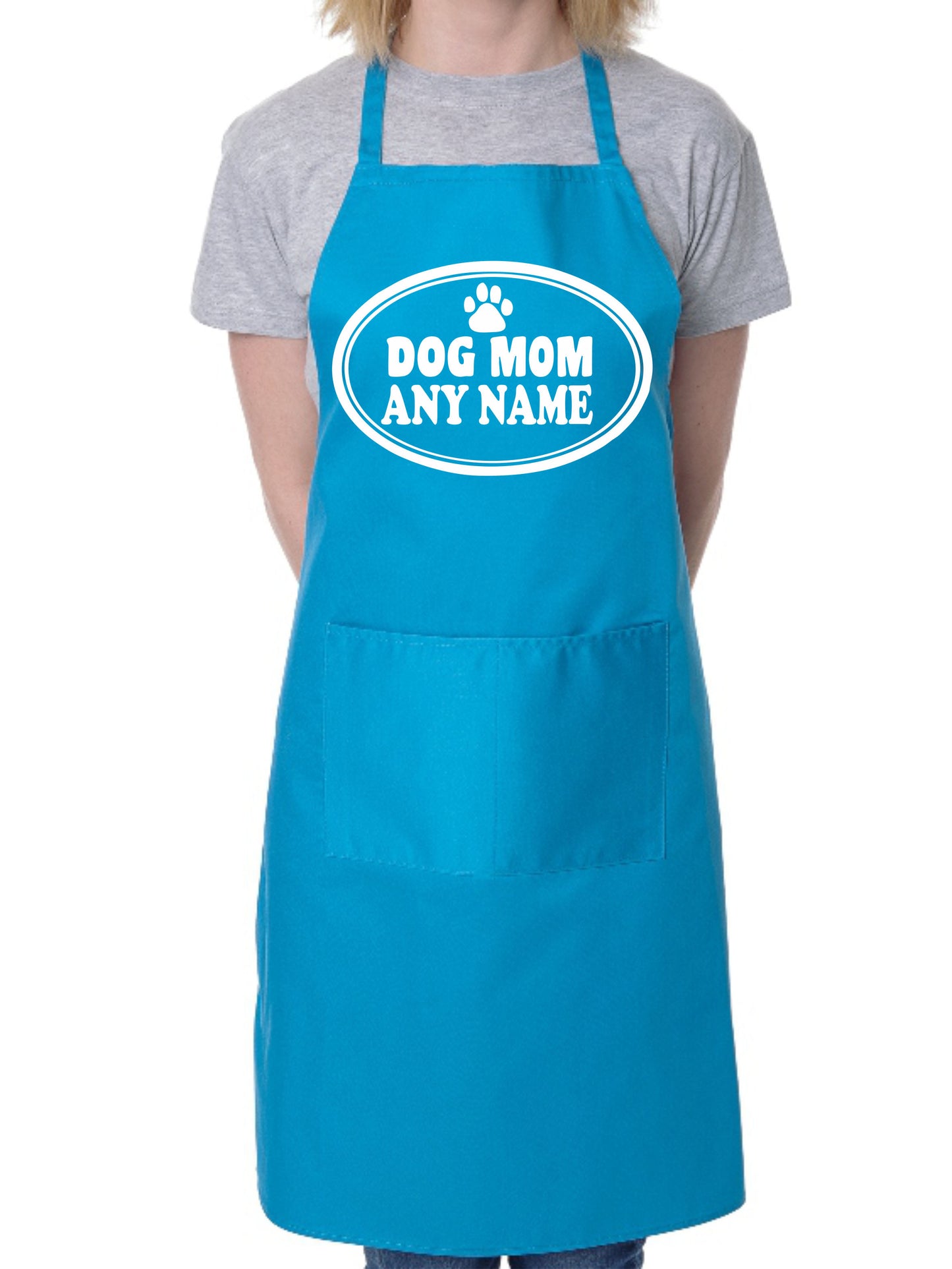 Dog Mom Your Name Personalised Gift BBQ Apron Dog Lovers Gift