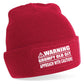 Warning Grumpy Git Beanie Hat Funny Birthday Gift For Men & Ladies