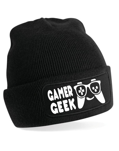 Gamer Geek Beanie Hat Gaming Teenager Gift For Men & Ladies
