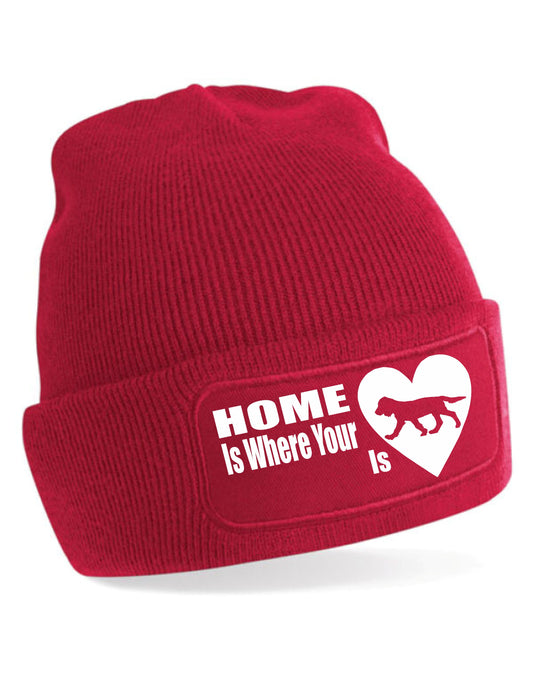 Home Is Where The Sprocker Is Beanie Hat Dog Lovers Gift For Men & Ladies