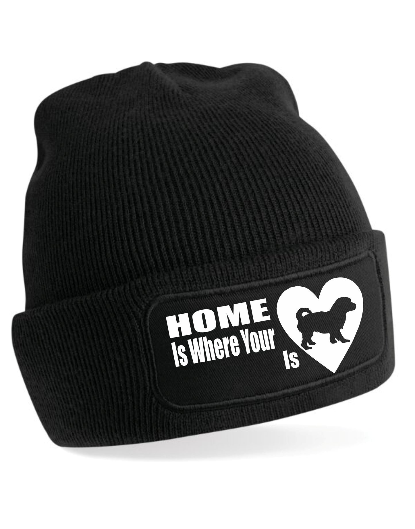 Home Is Where The Cavachon Is Beanie Hat Dog Lovers Gift For Men & Ladies