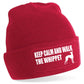 Keep Calm Walk The Whippet Beanie Hat Dog Lovers Gift For Men & Ladies