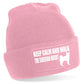 Keep Calm & Walk Siberian Husky Beanie Hat Dog Lovers Gift For Men & Ladies