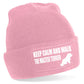 Keep Calm & Walk Maltese Terrier Beanie Hat Dog Lovers Gift For Men & Ladies