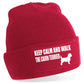 Keep Calm & Walk Cairn Terrier Beanie Hat Dog Lovers Gift For Men & Ladies