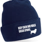 Keep Calm & Walk Sussex Spaniel Beanie Hat Dog Lovers Gift For Men & Ladies