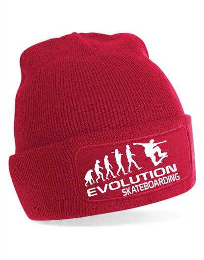 Evolution Of Skateboarding Beanie Hat Sport Hobby Birthday Gift For Men & Ladies