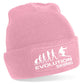 Evolution Of Skiing Beanie Hat Winter Sports Birthday Gift For Men & Ladies