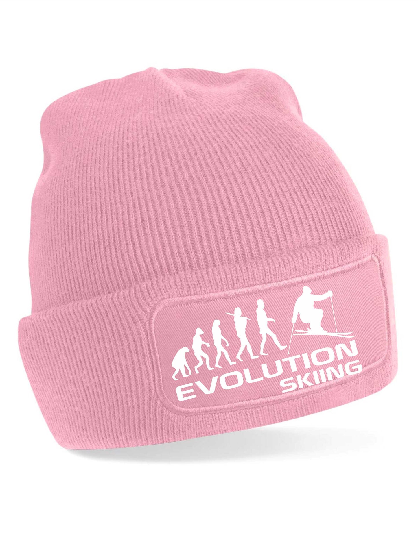 Evolution Of Skiing Beanie Hat Winter Sports Birthday Gift For Men & Ladies