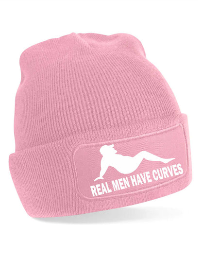 Real Men Have Curves Beanie Hat Funny Birthday Gift For Men
