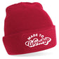 Made To Worship Beanie Hat Religious Birthday Gift For Men & Ladies