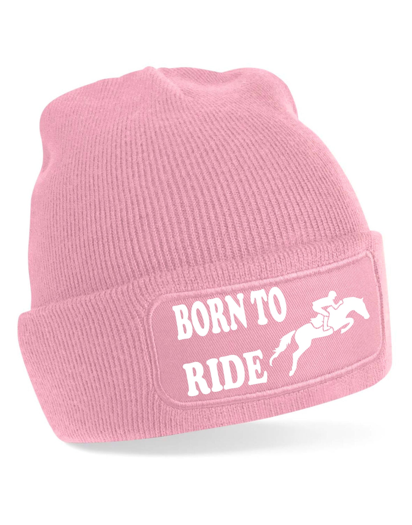 Born To Ride Beanie Hat Horse Riding Present For Men & Women