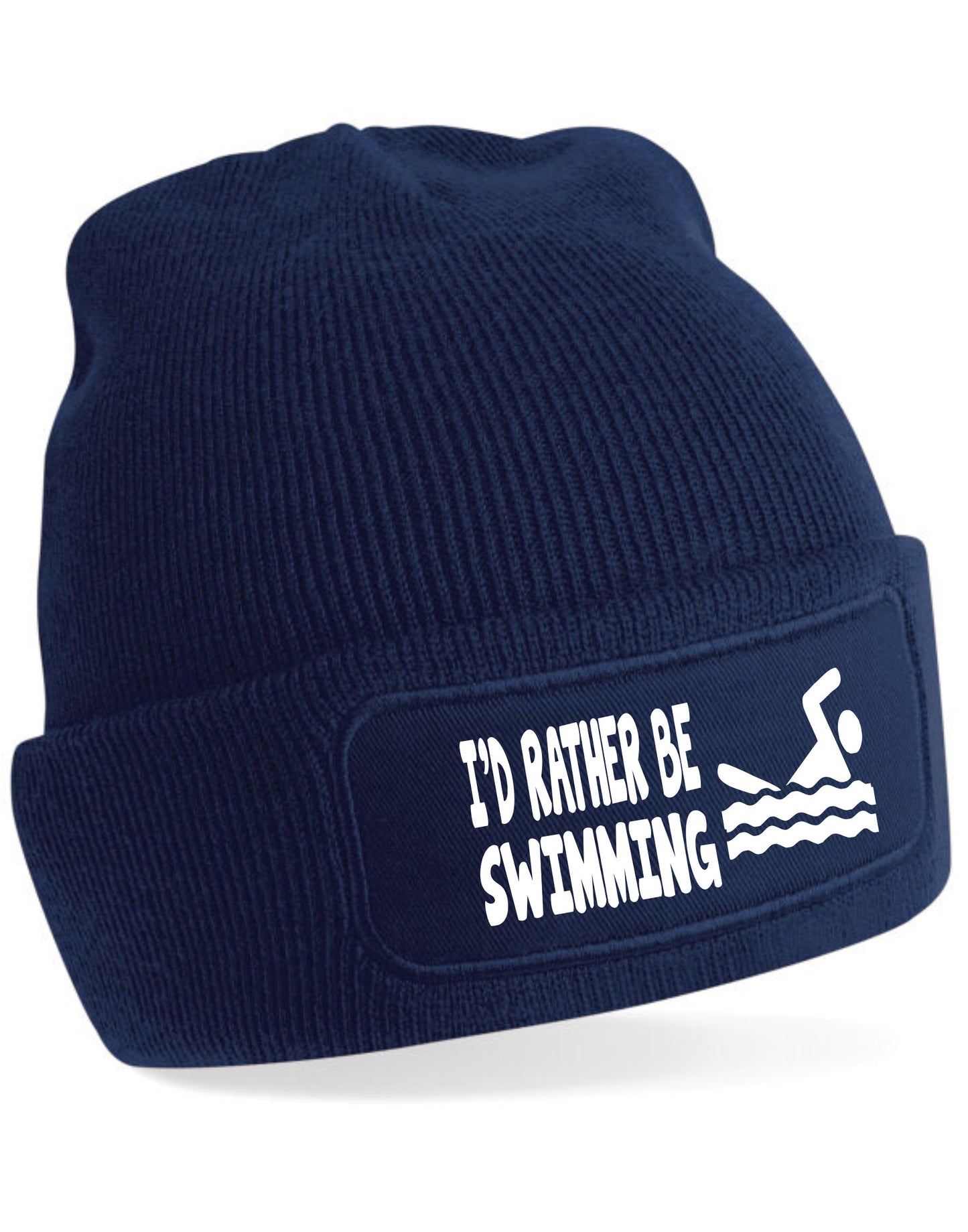 I'd Rather Be Swimming Beanie Hat Perfect Gift  For Any Swimmers For Men & Women