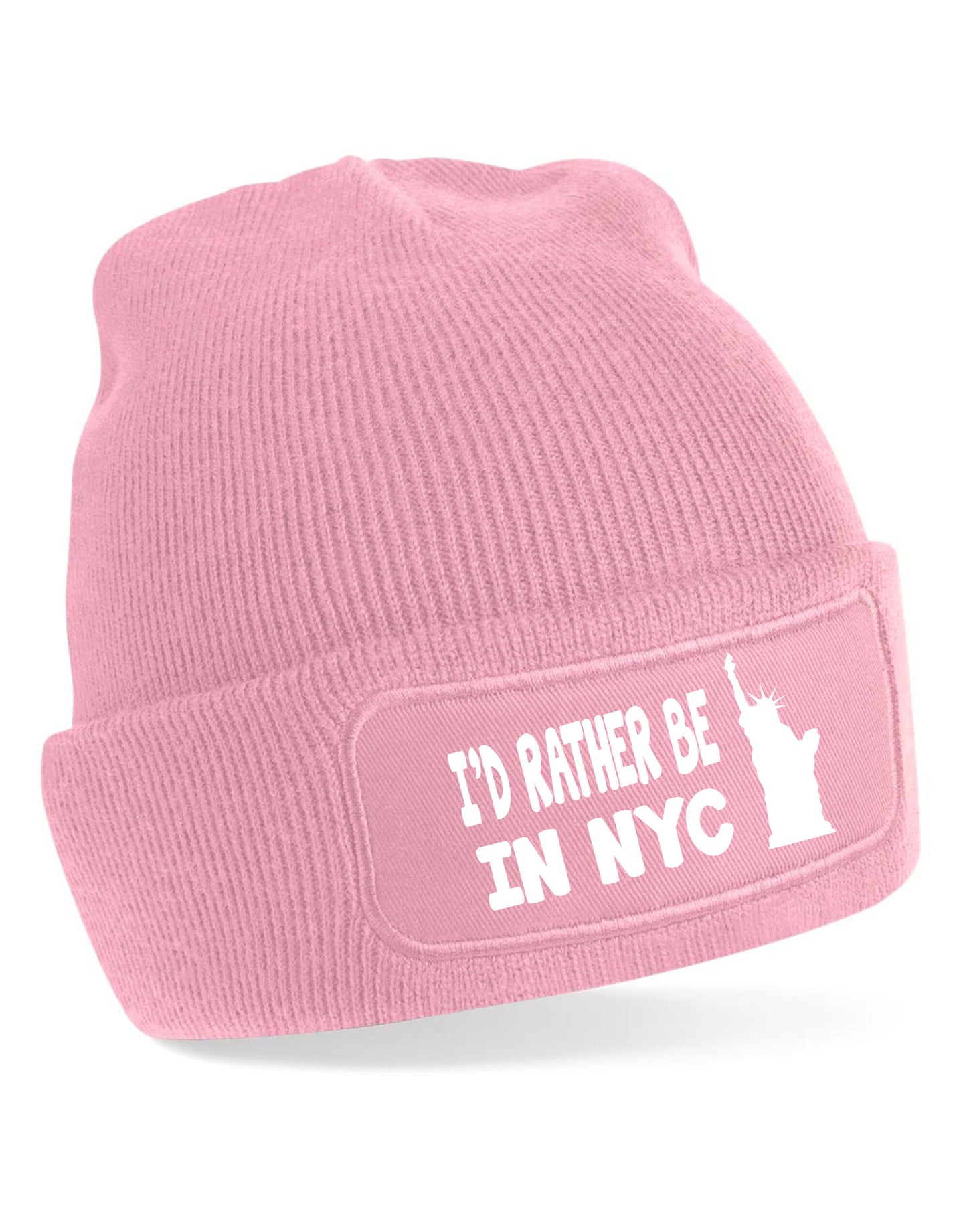 I'd Rather Be In NYC Beanie Hat For Fans Of New York Great Gift For Men & Women