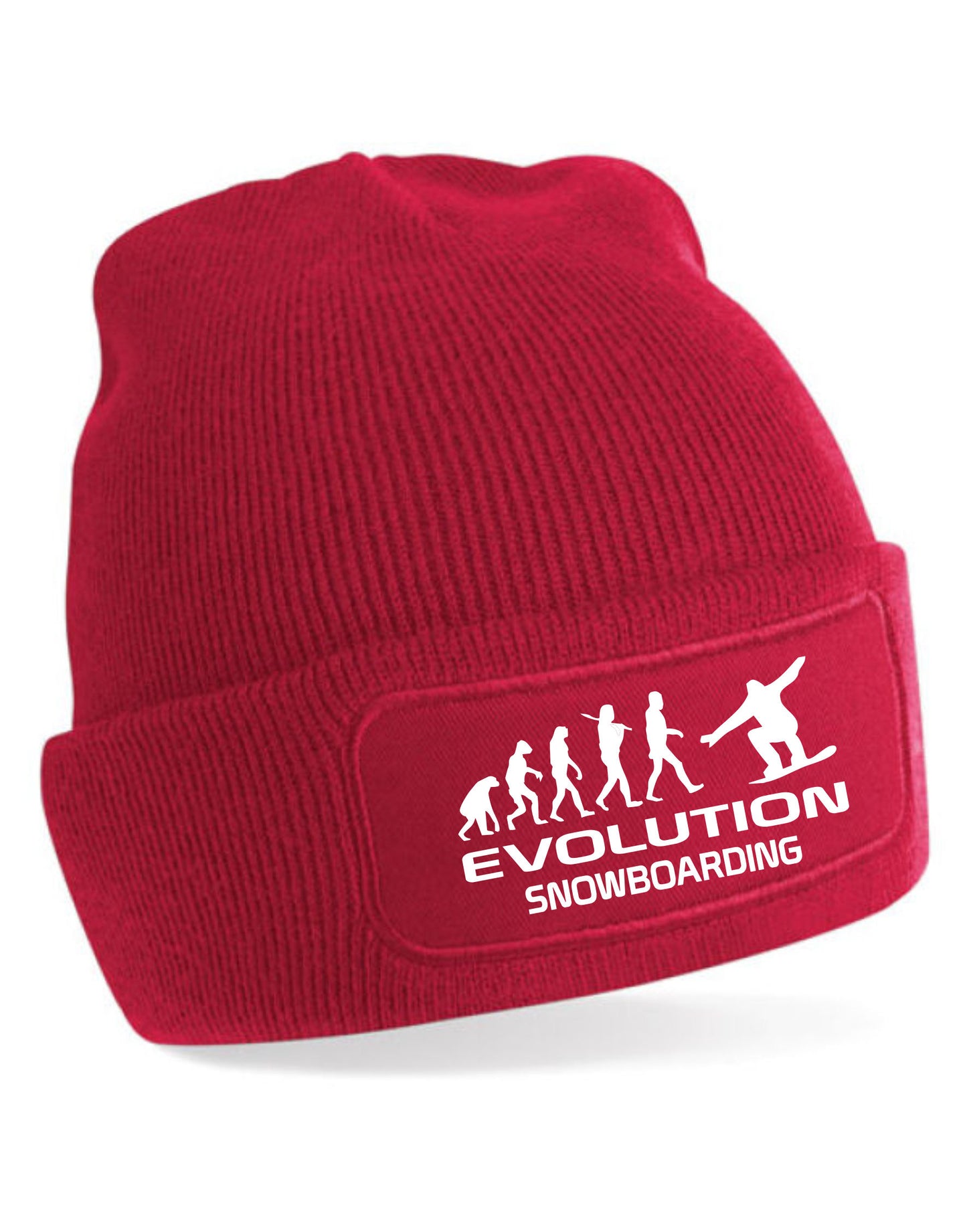 Evolution Of Snowboarding Beanie Hat Skiing Winter Gift For Men & Ladies