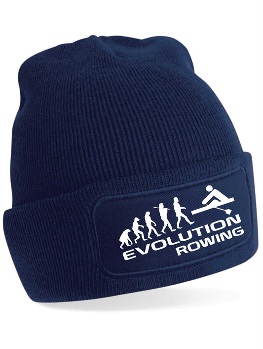Evolution Of Rowing Beanie Hat Sport Hobby Birthday Gift For Men & Ladies