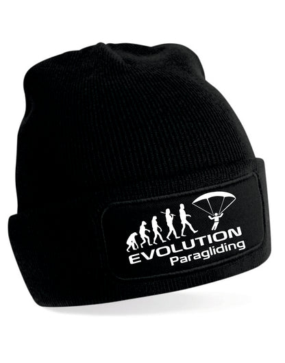 Evolution Of Paragliding Beanie Birthday Gift Great For Men & Women