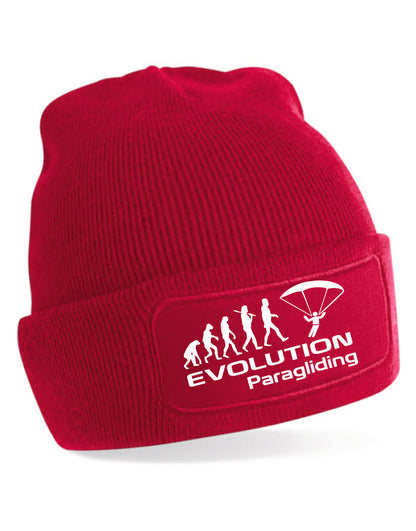 Evolution Of Paragliding Beanie Birthday Gift Great For Men & Women