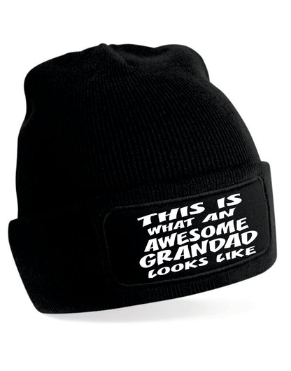 This Is What Awesome Grandad Looks Like Beanie Birthday Gift Great For Men