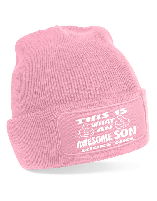 This Is What Awesome Son Looks Like Beanie Birthday Gift Great For Men