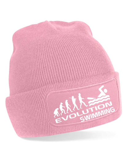 Evolution Of Swimming Beanie Hat Sport Hobby Birthday Gift For Men & Ladies