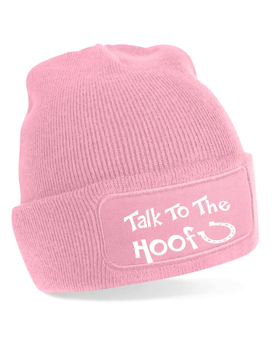 Talk To The Hoof Beanie Hat Horse Riding Gift Great For Men & Women