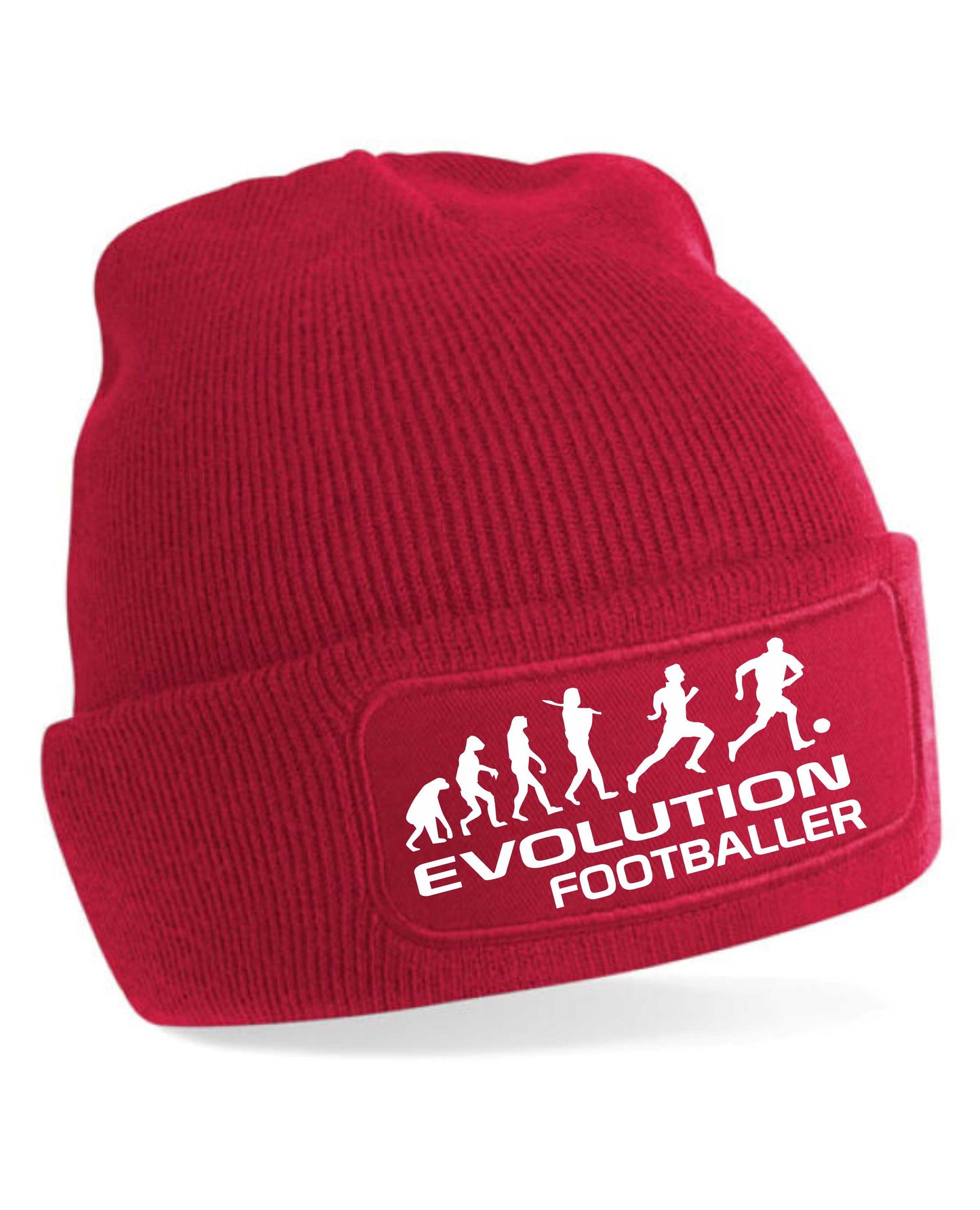 Evolution Of A Footballer Beanie Hat Sports Hobbies Birthday Gift Men & Ladies