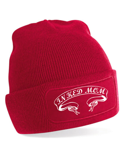 Inked Mom Beanie Hat Birthday Tattoo Gift Great For Ladies