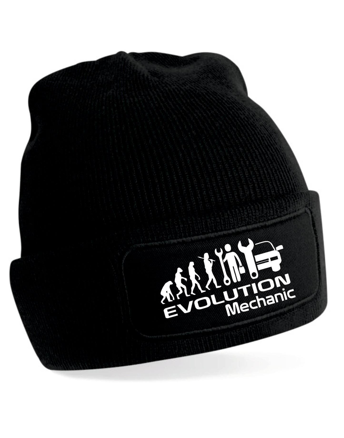 Evolution Of A Mechanic Beanie Hat Birthday Gift Great For Men & Ladies