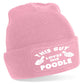 This Guy Loves His Poodle Beanie Hat Funny Dog Lovers Gift For Men