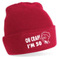 Oh Crap I'm 50 Beanie Hat 50th Birthday Gift For Men & Ladies