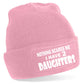 Nothing Scares Me Have 2 Daughters Beanie Hat  Birthday Gift For Men & Ladies