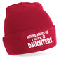 Nothing Scares Me Have 3 Daughters Beanie Hat  Birthday Gift For Men & Ladies