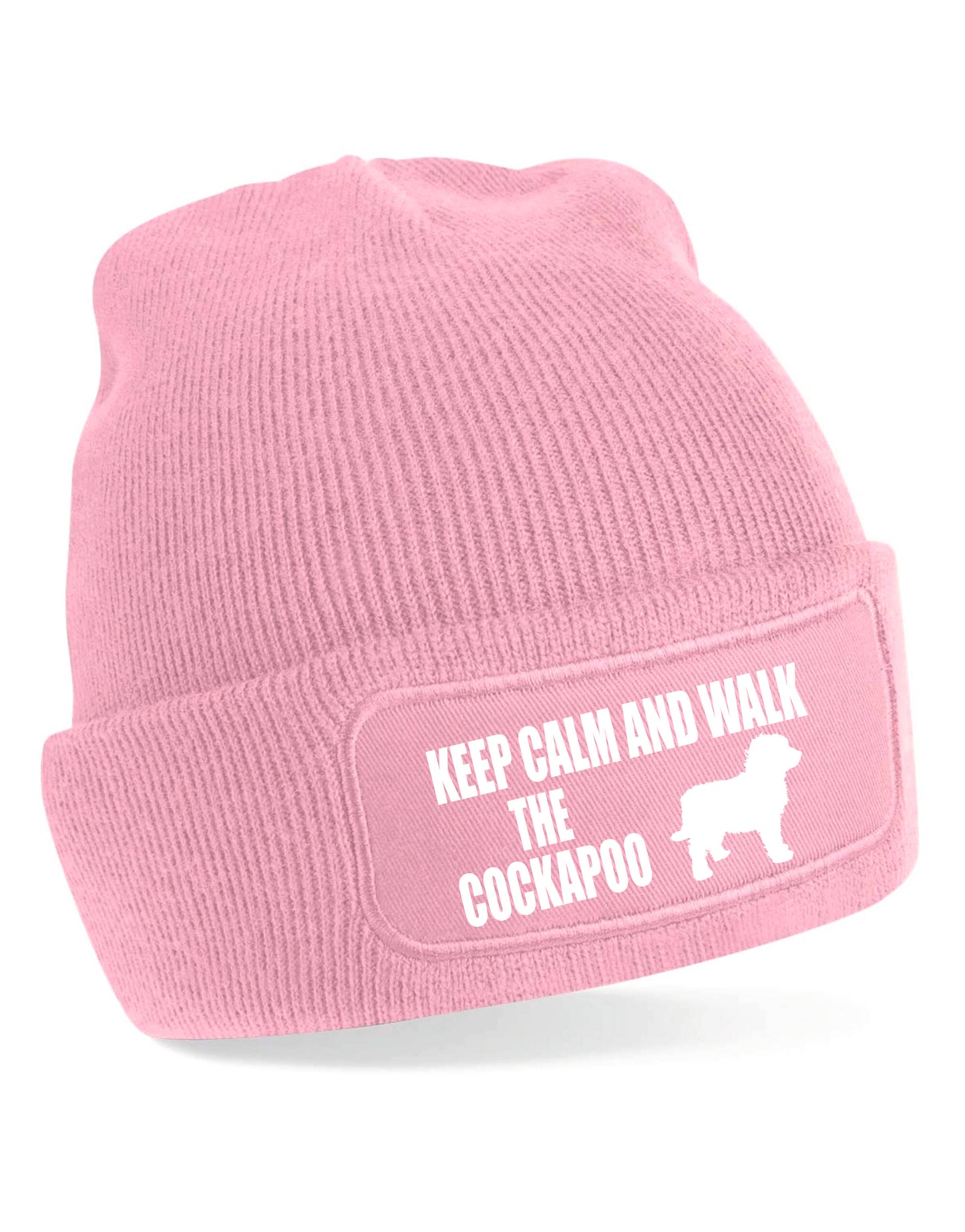 Keep Calm & Walk The Cockapoo Beanie Hat Dog Lovers Gift Great For Men & Ladies