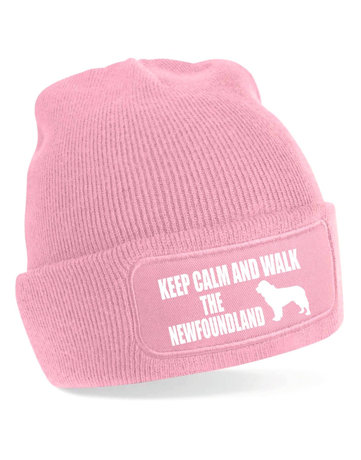Keep Calm & Walk Newfoundland Beanie Hat Dog Lovers Gift Great For Men & Ladies