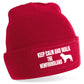 Keep Calm & Walk Newfoundland Beanie Hat Dog Lovers Gift Great For Men & Ladies