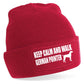 Keep Calm & Walk German Pointer Beanie Hat Dog Lovers Gift For Men & Ladies