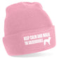 Keep Calm Walk The Goldendoodle Beanie Hat Dog Lovers Gift For Men & Ladies