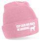 Keep Calm Walk The Labradoodle Beanie Hat Dog Lovers Gift For Men & Ladies