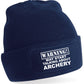 May Talk About Archery Beanie Hat Perfect Hobby Gift For Men & Women